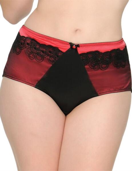 SG4004 Curvy Kate Tempt Me Brief Black Scarlet - SG4004 Black Scarlet