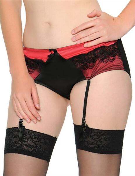 SG4003 Curvy Kate Tempt Me Short Black Scarlet - SG4003 Black Scarlet