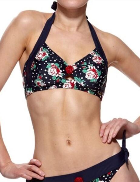 719610 Lepel Casablanca Bikini Top  - 0719610 Navy Multi 