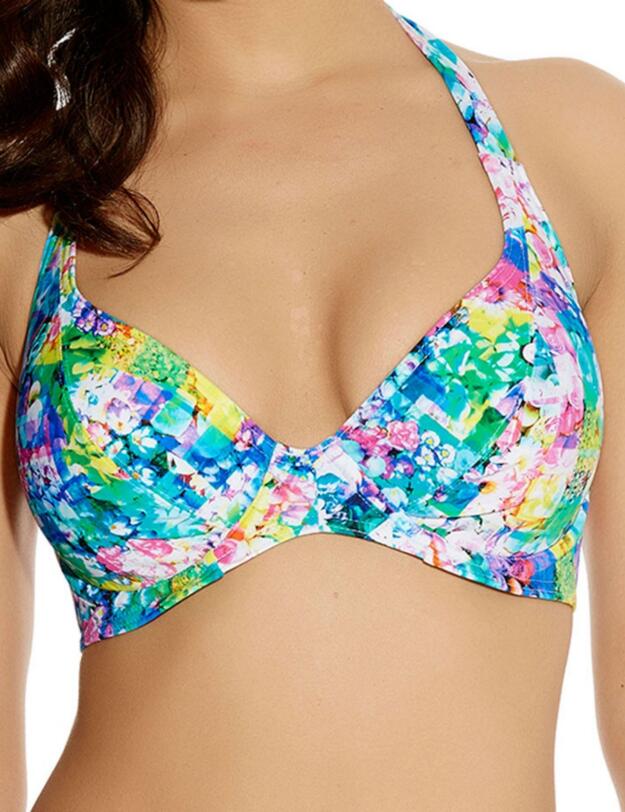 3262 Freya Paradise Island Banded Padded Halter Bikini Top  - 3262 Fondant