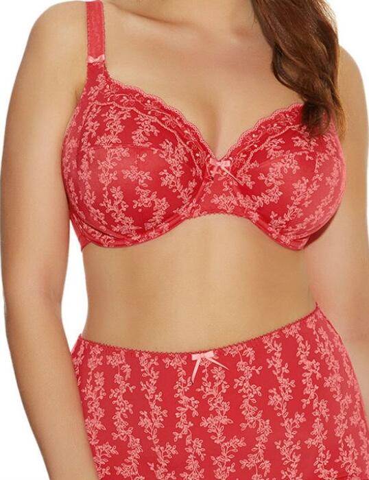 4100 Elomi Nina Full Cup Bra - 4100 Lipstick Red