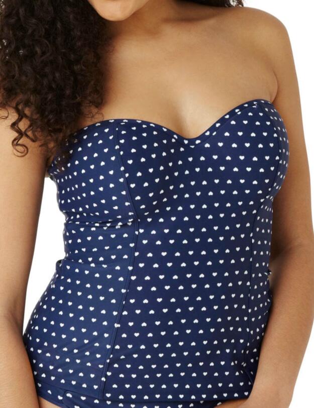 CW0161 Cleo Leena Tankini Heart Print - CW0161 Tankini Top