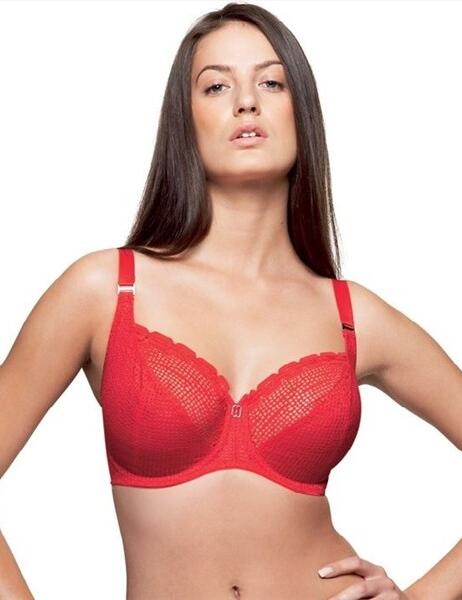 Freya Lingerie Rio Balcony Bra SALE Scarlet Red - Balcony Bra