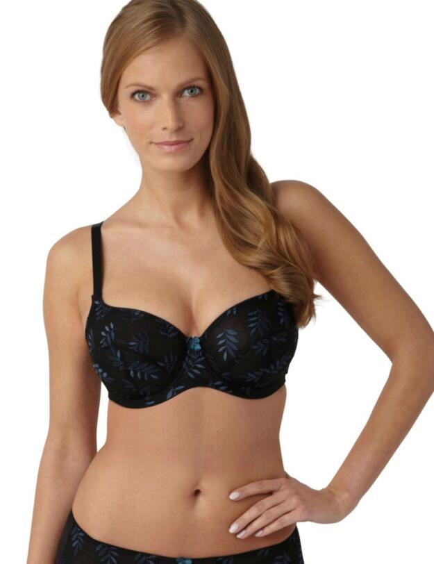 9071 Panache Tango Balcony Bra - 9071 Black/Teal