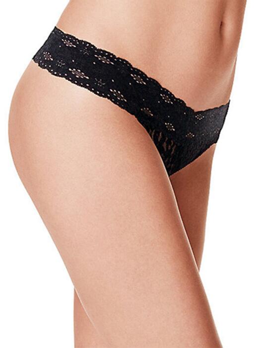 879205 Wacoal Halo Lace Thong  - 879205 Black