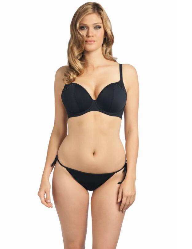 3328 Freya Fever Plunge Bikini Top - 3328 Black