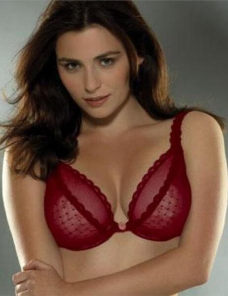 9162 Red Wonderbra Ornamental Plunge bra £14.99 - Raspberry