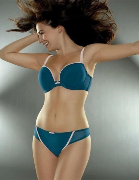 NEW Wonderbra D-G Moulded Bra 9145 Teal £14.99 - Teal/Pink