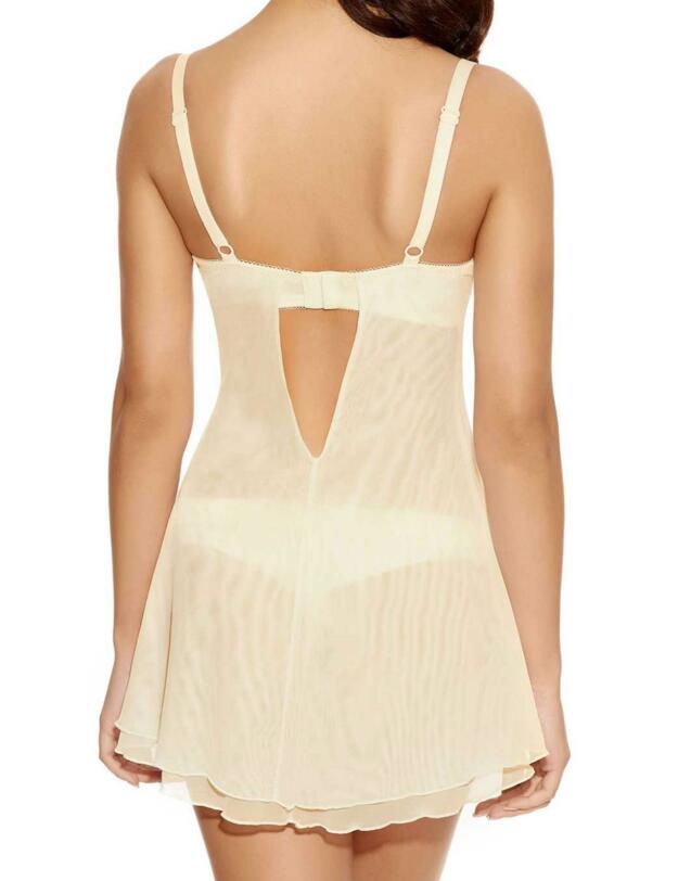 1772 Freya Deco Darling Babydoll - 1772 Ivory