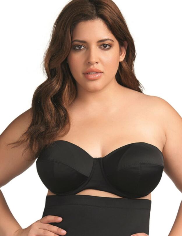 7501 Elomi Essentials Bandeau Swim Bra Black - 7501 Bandeau Swim bra