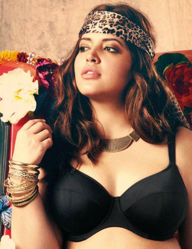 7500 Elomi Essentials Swim Bra Bikini Top - 7500 Black