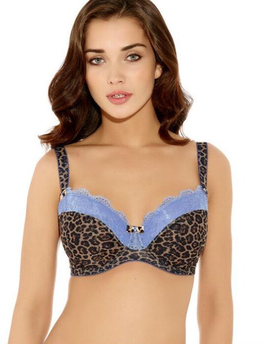 1783 Freya Minx Padded Half Cup Bra  - 1783 Leopard Print