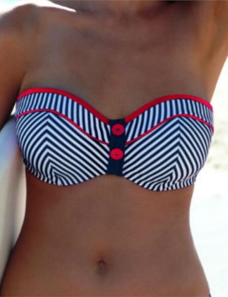 SW0560 Panache Lucille Bandeau Top Blue Save 30% - SW0560 Bandeau Top