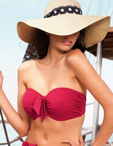 SW0643 Panache Veronica Bandeau Top Scarlet Red - Sw0643 Bandeau Top