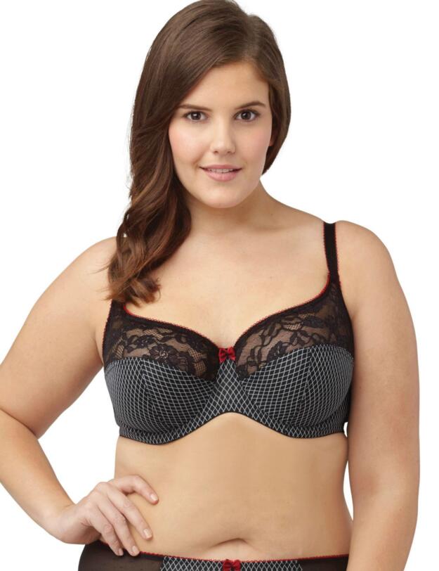 7685 Sculptresse by Panache Flirtini Balcony Bra - 7685 Fishnet Print