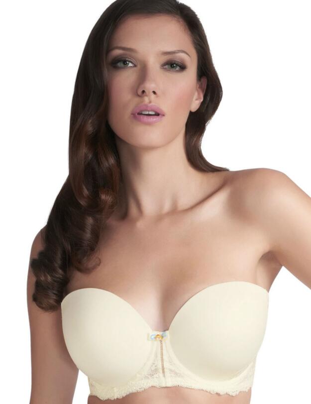0162 Fauve Rosa Strapless Moulded Bra Chantilly - 0162 Strapless Bra