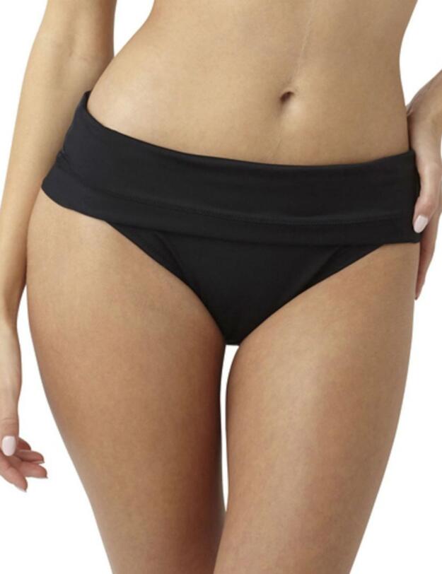 SW0767 Panache Isobel Fold Bikini Brief Black - SW0767 Fold Brief  