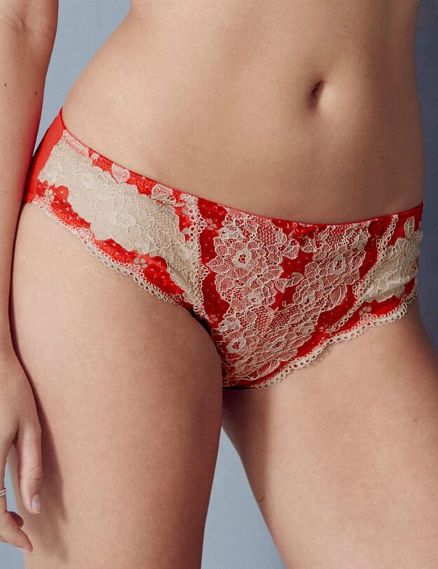 7252 Panache Clara Brief Red/Gold - 7252 Brief