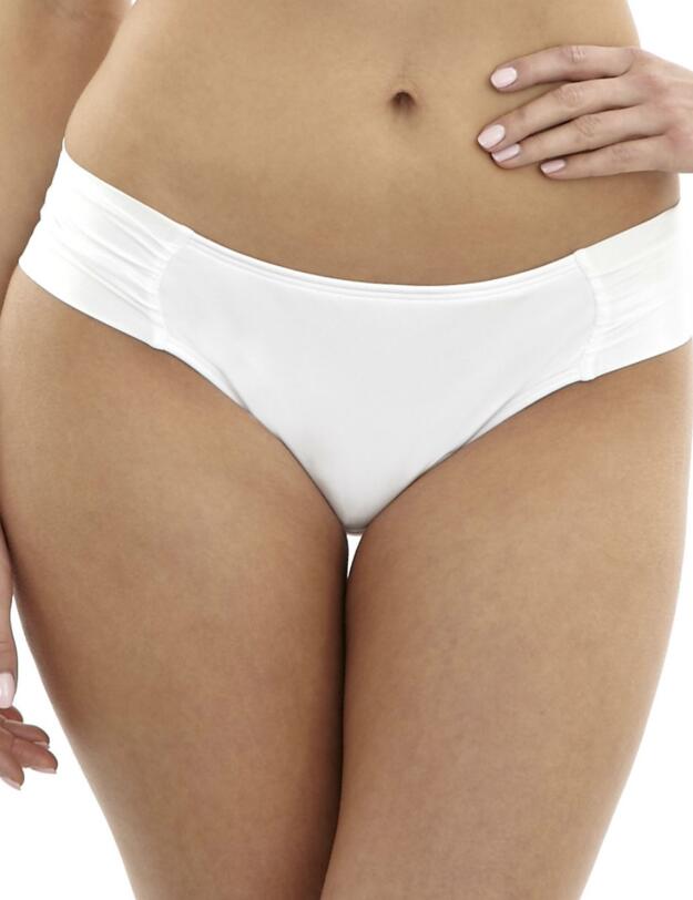 SW0839 Panache Marina Gather Bikini Pant White - SW0839 Gather Brief