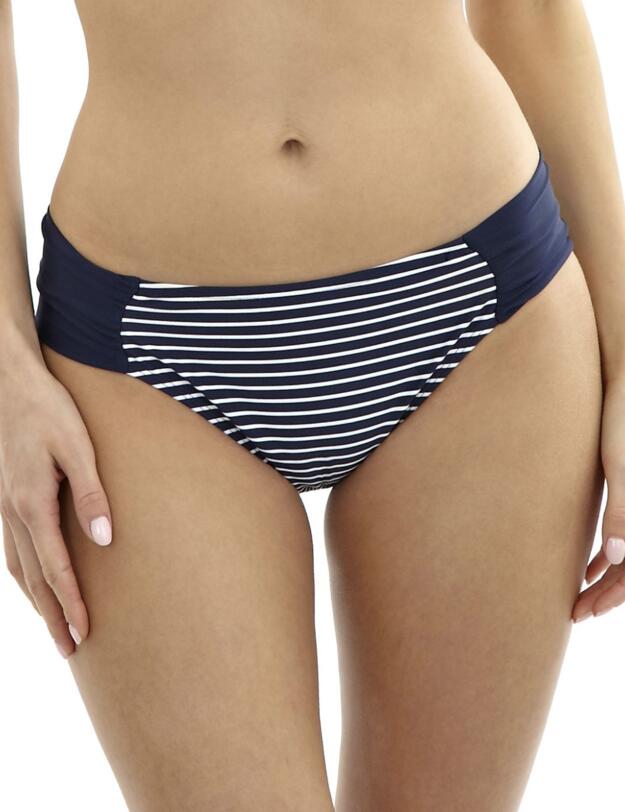 SW0929 Panache Britt Stripe Gather Pant Navy/White - SW0829 Navy/White