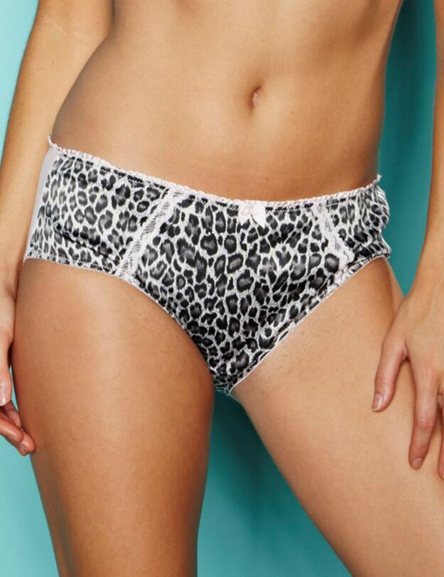 3203 Pour Moi In The Pink Short Brief - 3203 Silver Animal Print