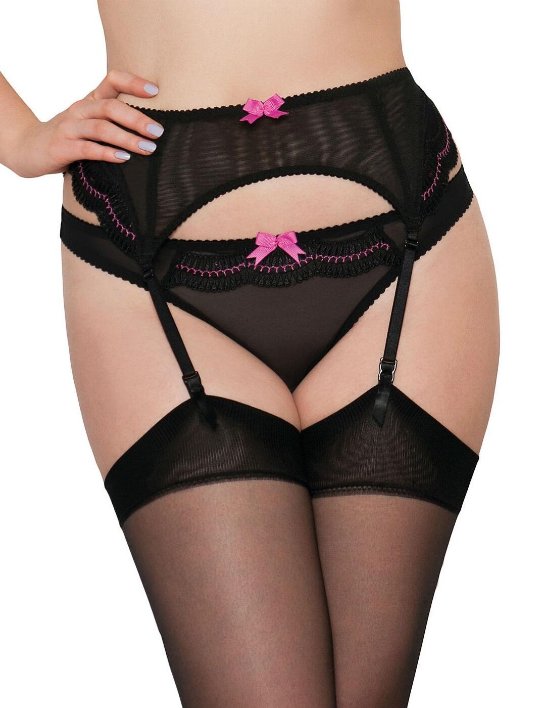 CK5104 Curvy Kate Cabaret Suspender Belt - CK5104 Black 