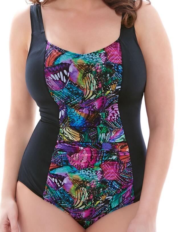 7431 Elomi Kaleidoscope Swimsuit Black - 7431 Swimsuit