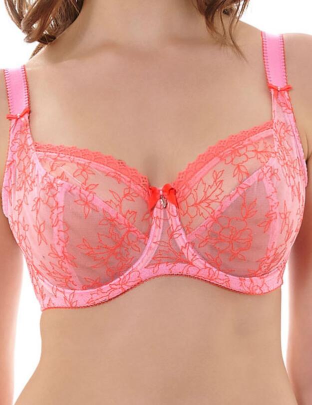 1921 Freya Boho Balcony Bra Neon Pink - 1921 Balcony Bra