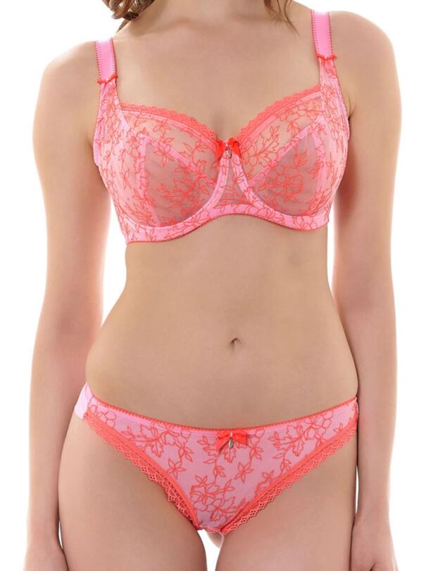 1921 Freya Boho Balcony Bra Neon Pink - 1921 Balcony Bra