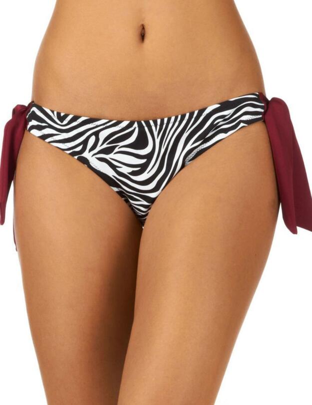 2504 Pour Moi Safari Tie Side Bikini Brief - 2504 Zebra Print