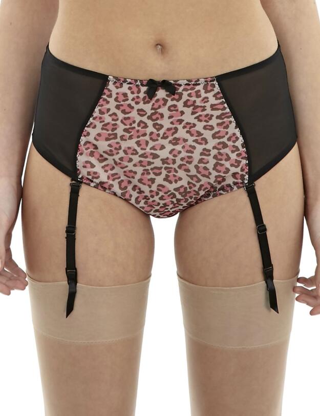 9113 Cleo Della Suspender Brief - 9113 Pink Leopard