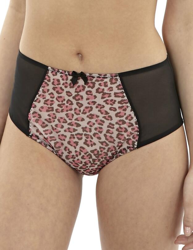 9113 Cleo Della Suspender Brief - 9113 Pink Leopard