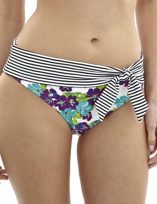 SW0877 Panache Elle Fold Pant White/Floral - SW0877 White/Floral