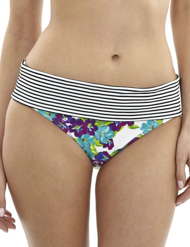 SW0877 Panache Elle Fold Pant White/Floral - SW0877 White/Floral