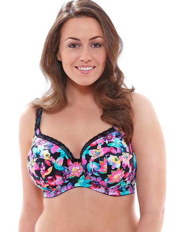 4140 Elomi Tatiana Banded Bra Black - 4140 Banded Bra