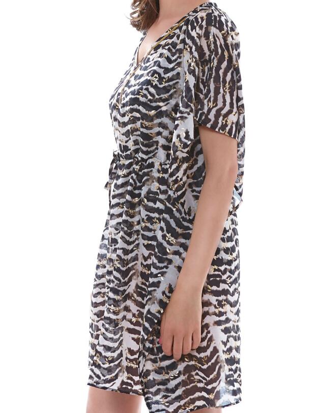 6141 Fantasie Milos Kaftan Black/Cream - 6141 Kaftan