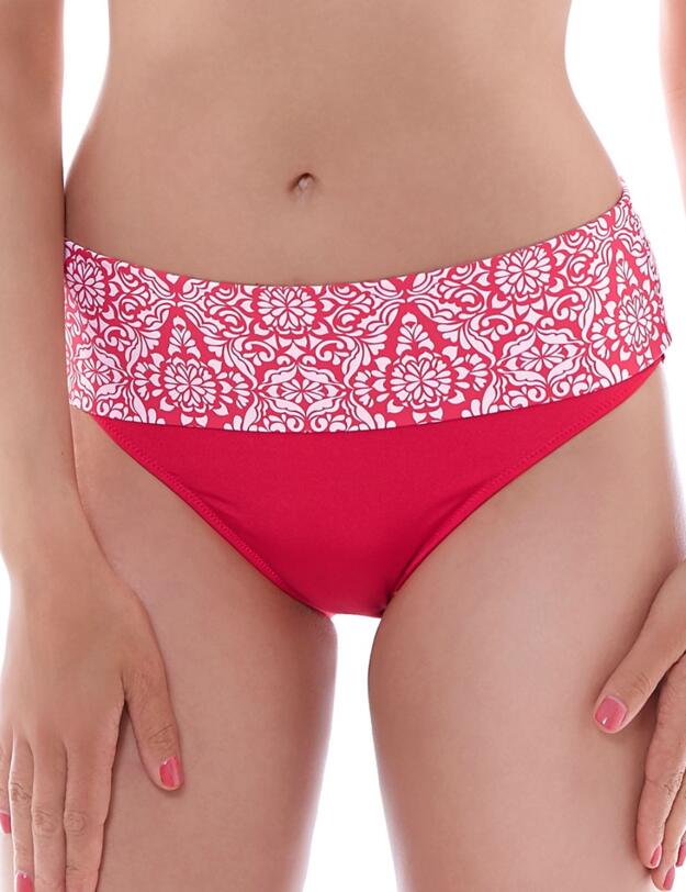 6147 Fantasie San Francisco Classic Fold Bikini Brief Hot Coral - 6147 Fold Brief