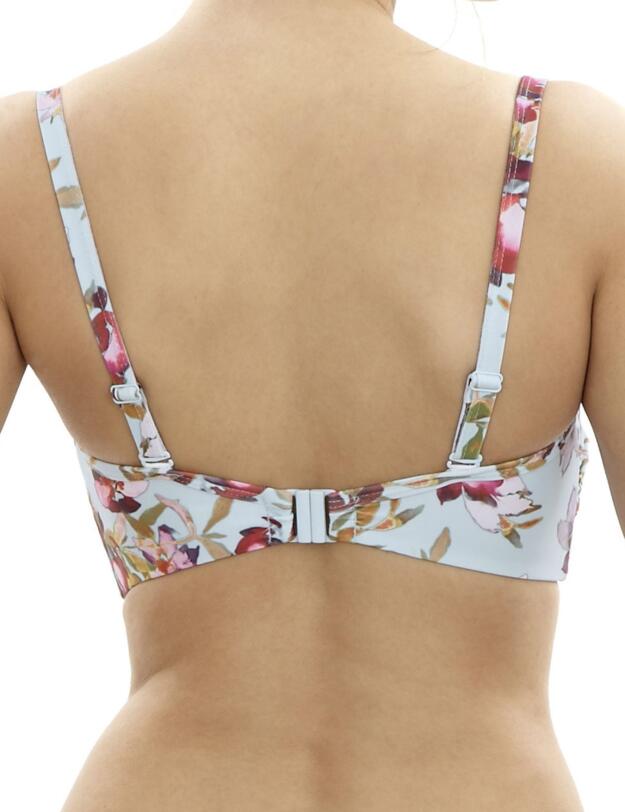SW0983 Panache Amelia Bandeau Bikini Top Blue/Floral - SW0983 Bandeau top