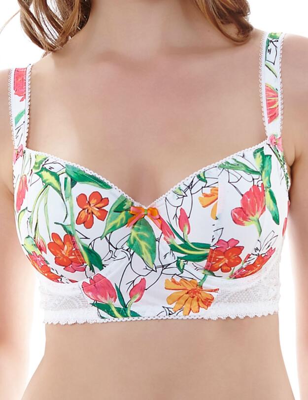 1984 Freya Utopia Padded Longline Bra White  - 1984 Longline Bra