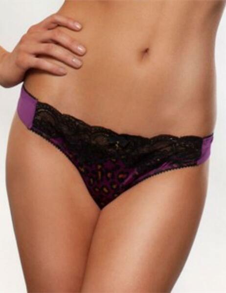 7726 Gossard Superboost Wild Print Thong Purple - 7726 Thong