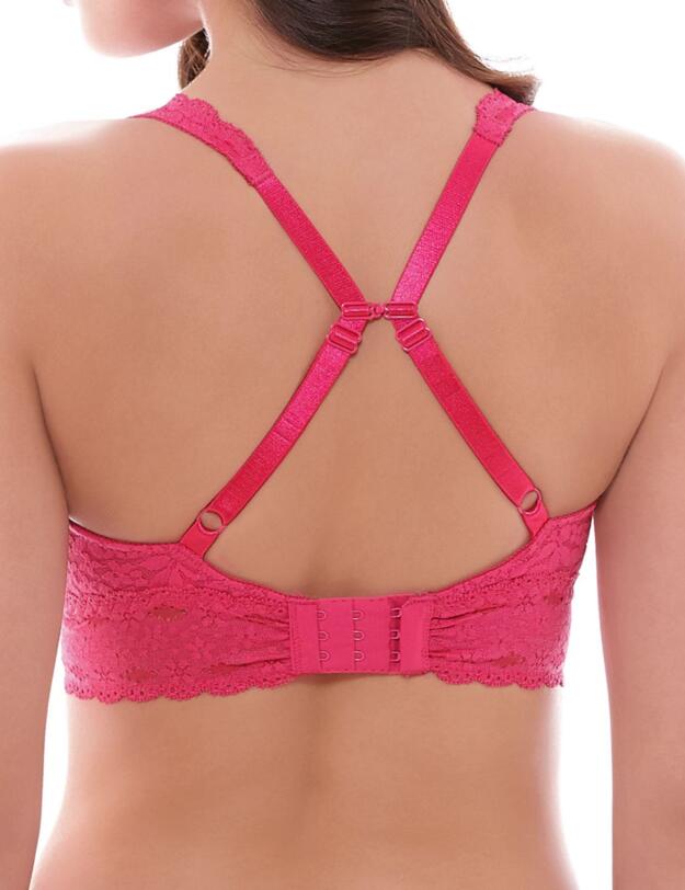 811205 Wacoal Halo Lace Bralette Bra - 811205 Fuchsia