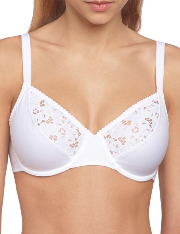 10122717 Triumph Cotton Lace Comfort W Bra - 10122717 White