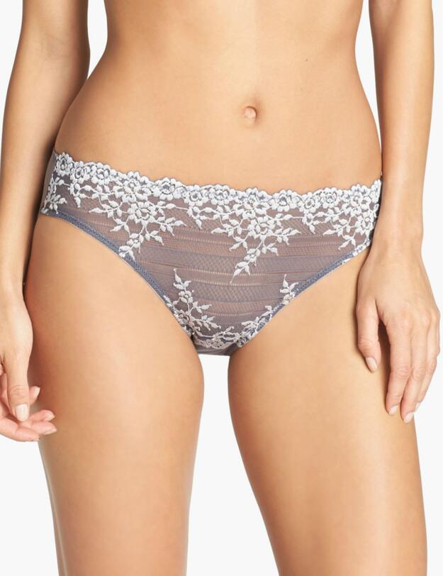 841191 Wacoal Embrace Lace Hi Cut Brief - 841191 Platinum