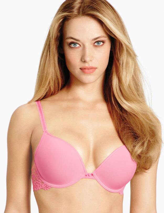 858191 Wacoal Embrace Lace Push Up Bra - 858191 Pink/Coral