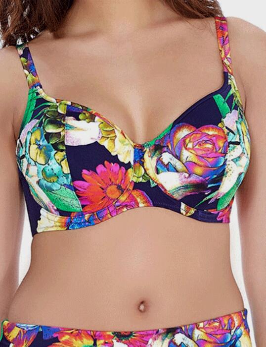 6184 Fantasie Cayman Padded Balcony Bikini Top  - 6184 Padded Balcony Top