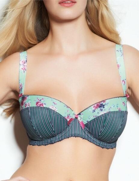 4133 Freya Erin Padded Half Cup Bra - 4133 Midnight