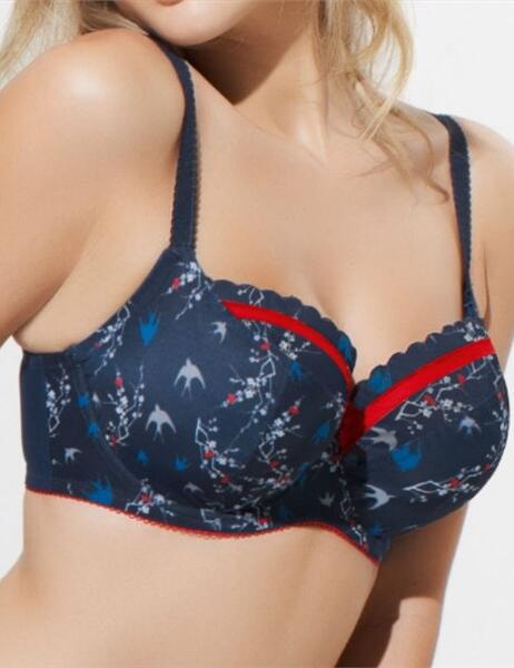 6751 Cleo by Panache Meg Balcony Bra Navy - 6751 Bra