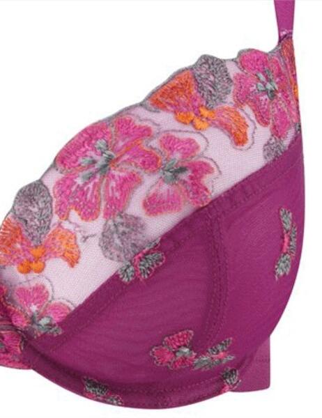 6676 Panache Lingerie Eden Plunge Bra  - 6676 Berry 
