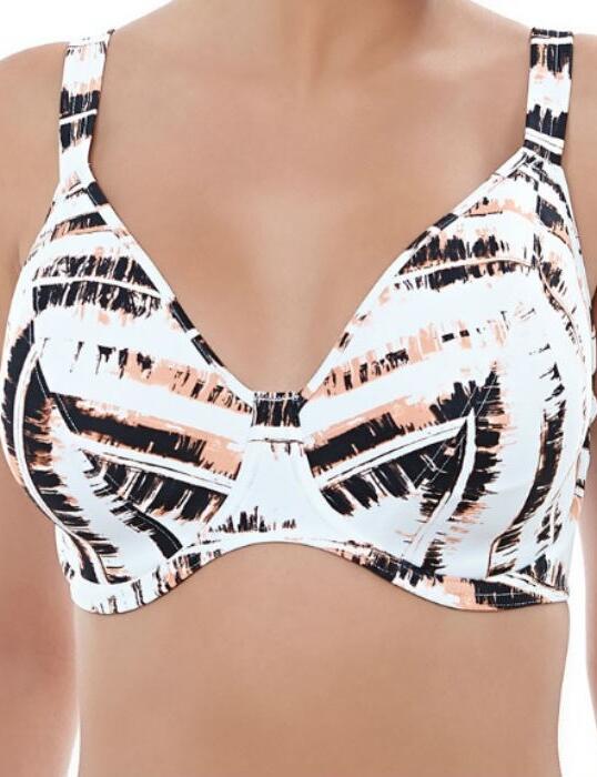 3838 Freya Castaway Padded Plunge Bikini Top - 3838 Blush
