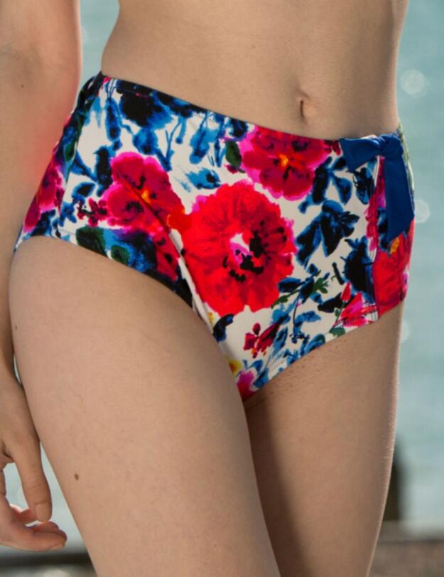 9605 Pour Moi? Flamenco Deep Bikini Brief Multi - 9605 Multi Print